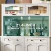 imageYITAHOME 71quot Kitchen Pantry Cabinet with Charging Station Tall Farmhouse Kitchen Hutch Cabinets with Microwave Stand and Storage Buffet Pantry Cupboard with Countertop for Dining Room WhiteWhite