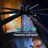 imageYITAHOME 72 Inch Ceiling Fans with Lights and Remote Control for Indoor Reversible Quiet DC Motor 8 Blades with 6 Speed Modern Ceiling Fans for Living Room WhiteMatte Black