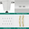 imageYITAHOME 72 Tall Bathroom Cabinet Freestanding Bathroom Storage Cabinets with 4 Doors and Adjustable Shelves and Drawer and 6 Side Shelves Modern Cupboard for Kitchen Pantry Living Room WhiteWhite