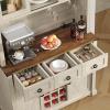 imageYITAHOME 72quot Farmhouse Bar Cabinet with Bottle Rack and Wine Glass Holder Large Kitchen Buffet with Shelves Wine Cabinet with 3 DrawersCoffee Bar Sideboard with LED Lights Off WhiteWalnut GrainOff Whitewalnut Grain