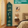 imageYITAHOME 73quot Tall Narrow Bookshelf Modern Open 5 Tier Bookcase Wooden Shelf Stand for Small Spaces Display Shelving Storage Rack for Bedroom Living Room Home Office Black