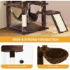 imageYITAHOME 75in Cat Tree Tower for Indoor Cats MultiLevel Cat Furniture with Scratching Posts Cat Caves Padded Perch Cozy Hammock Ladder and Plush Balls for Kittens Pet Play House Dark GrayBrown
