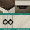 imageYITAHOME Bakers Rack Cabinet Microwave Stand with Power Outlet ampamp RGB LED Lights Farmhouse Coffee Bar Station with Storage 5Tier Kitchen Pantry Hutch for Dining Living RoomWhite Walnut GrainWhite Walnut Grain