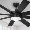imageYITAHOME Black Ceiling Fans with Light and Remote 52 Inch Gold Dimmable Fanlight for Indoor 6 Modes with Stepless Color Temperature Memory FunctionBlack