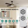 imageYITAHOME Black Ceiling Fans with Light and Remote 52 Inch Gold Dimmable Fanlight for Indoor 6 Modes with Stepless Color Temperature Memory FunctionBlack Gold
