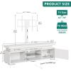 imageYITAHOME Black TV Stand for Living Room with Height Adjustable Mount Modern TV Stand for 7065 Inch TV LED Entertainment Center with Storage Media Console Cabinet BlackWhite