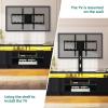 imageYITAHOME Black TV Stand for Living Room with Height Adjustable Mount Modern TV Stand for 7065 Inch TV LED Entertainment Center with Storage Media Console Cabinet BlackBlack