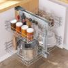 imageYITAHOME Blind Corner Pull Out Organizer Pull Out Shelf Organizer Left Open ampamp Right Open Compatible Min Opening 169quot w4 Shelves Soft Close Silver