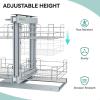 imageYITAHOME Blind Corner Pull Out Organizer Pull Out Shelf Organizer Left Open ampamp Right Open Compatible Min Opening 169quot w4 Shelves Soft Close Silver