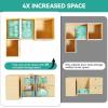 imageYITAHOME Blind Corner Pull Out Organizer Pull Out Shelf Organizer Left Open ampamp Right Open Compatible Min Opening 169quot w4 Shelves Soft Close Silver
