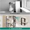 imageYITAHOME Book Shelf5 Tier Bookcase 12quot D x 47quot W x 71quot H Large Industrial Book Shelf Storage Organizer for Living Room BedroomHome Office Free Standing Storage Shelving Unit WhiteWhite  Black