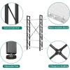 imageYITAHOME Book Shelf5 Tier Bookcase 12quot D x 47quot W x 71quot H Large Industrial Book Shelf Storage Organizer for Living Room BedroomHome Office Free Standing Storage Shelving Unit WhiteWhite  Black