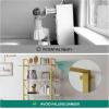 imageYITAHOME Book Shelf5 Tier Bookcase 12quot D x 47quot W x 71quot H Large Industrial Book Shelf Storage Organizer for Living Room BedroomHome Office Free Standing Storage Shelving Unit WhiteGold  White