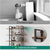 imageYITAHOME Book Shelf5 Tier Bookcase 12quot D x 47quot W x 71quot H Large Industrial Book Shelf Storage Organizer for Living Room BedroomHome Office Free Standing Storage Shelving Unit WhiteRustic Brown