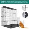 imageYITAHOME Cat Cage Indoor Cat Enclosures DIY Cat Playpen Metal Kennel with Extra Large Hammock for 12 Cats Ferret Chinchilla Rabbit Small Animals280L x 280W x 280H