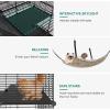 imageYITAHOME Cat Cage Indoor Cat Enclosures DIY Cat Playpen Metal Kennel with Extra Large Hammock for 12 Cats Ferret Chinchilla Rabbit Small Animals280L x 140W x 410H