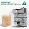 imageYITAHOME Cat Cage Indoor Cat Enclosures DIY Cat Playpen Metal Kennel with Extra Large Hammock for 12 Cats Ferret Chinchilla Rabbit Small Animals410L x 140W x 550H