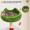 imageYITAHOME Christmas Cat Tree Tower for Indoor Cats 75in MultiLevel Cat Climbing Tower with Cat Condos Top Perches Hammock Sisal Scratching Posts and Board Kittens Play Activity Center54in