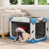 imageYITAHOME Collapsible Dog Crate 4Door Portable Travel Dog Crate 4Door Folding Soft Dog Kennel with Breathable Mesh Windows ampamp Soft MatIndoor ampamp Outdoor Use 36quot L x 25quot W x 25quot H Flat StyleTubestyle