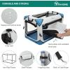 imageYITAHOME Collapsible Dog Crate 4Door Portable Travel Dog Crate 4Door Folding Soft Dog Kennel with Breathable Mesh Windows ampamp Soft MatIndoor ampamp Outdoor Use 36quot L x 25quot W x 25quot H Flat StyleFlatstyle