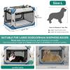 imageYITAHOME Collapsible Dog Crate 4Door Portable Travel Dog Crate 4Door Folding Soft Dog Kennel with Breathable Mesh Windows ampamp Soft MatIndoor ampamp Outdoor Use 36quot L x 25quot W x 25quot H Flat StyleFlatstyle
