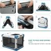 imageYITAHOME Collapsible Dog Crate 4Door Portable Travel Dog Crate 4Door Folding Soft Dog Kennel with Breathable Mesh Windows ampamp Soft MatIndoor ampamp Outdoor Use 36quot L x 25quot W x 25quot H Flat StyleTubestyle