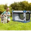 imageYITAHOME Collapsible Dog Crate 4Door Portable Travel Dog Crate 4Door Folding Soft Dog Kennel with Breathable Mesh Windows ampamp Soft MatIndoor ampamp Outdoor Use 36quot L x 25quot W x 25quot H Flat StyleFlatstyle