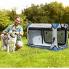 imageYITAHOME Collapsible Dog Crate 4Door Portable Travel Dog Crate 4Door Folding Soft Dog Kennel with Breathable Mesh Windows ampamp Soft MatIndoor ampamp Outdoor Use 36quot L x 25quot W x 25quot H Flat StyleFlatstyle