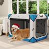 imageYITAHOME Collapsible Dog Crate 4Door Portable Travel Dog Crate 4Door Folding Soft Dog Kennel with Breathable Mesh Windows ampamp Soft MatIndoor ampamp Outdoor Use 36quot L x 25quot W x 25quot H Flat StyleFlatstyle