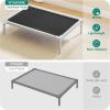 imageYITAHOME Cooling Elevated Dog Bed Chew Proof Raised Pet Cot with Aluminum Frame Breathable Textilene Mesh Enclosed Edges NonSlip Feet Sturdy Dog Bed for Indoors ampamp Outdoors Black 32 InchBlack