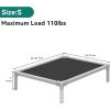 imageYITAHOME Cooling Elevated Dog Bed Chew Proof Raised Pet Cot with Aluminum Frame Breathable Textilene Mesh Enclosed Edges NonSlip Feet Sturdy Dog Bed for Indoors ampamp Outdoors Black 32 InchBlack