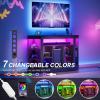 imageYITAHOME Corner TV Stand for 5550 Inch TV Farmhouse TV Stand for Living Room Entertainment Center with Storage ampamp Power Outlet TV Console Cabinet for Living Room Grey Wash ampamp Grey WhiteBlack Carbon Fiber
