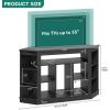 imageYITAHOME Corner TV Stand for 5550 Inch TV Farmhouse TV Stand for Living Room Entertainment Center with Storage ampamp Power Outlet TV Console Cabinet for Living Room Grey Wash ampamp Grey WhiteBlack Carbon Fiber