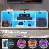 imageYITAHOME Deformable TV Stand TV Stand 65757055 inch Entertainment Center with Storage Modern LED Television Stand TV Console Cabinet for Living Room WhiteWhite1