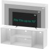 imageYITAHOME Deformable TV Stand TV Stand 65757055 inch Entertainment Center with Storage Modern LED Television Stand TV Console Cabinet for Living Room WhiteWhite1