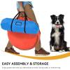 imageYITAHOME Dog Agility Equipments Includes Flirt Pole 3 Flying Discs 2 Agility Tunnel 3 Jumps 6 Weave Poles Pause Box Agility Course Set for Backyard Indoor Outdoor1Pc Tunnel