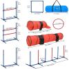 imageYITAHOME Dog Agility Equipments Includes Flirt Pole 3 Flying Discs 2 Agility Tunnel 3 Jumps 6 Weave Poles Pause Box Agility Course Set for Backyard Indoor Outdoor2 Tunnels