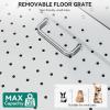 imageYITAHOME Dog Grooming Bathtub Professional Stainless Steel 304 Dog Bathing Station wRight Ramp Faucet Floor Grate 50in Pet Washing Station for Large Medium Small PetsLeft Stairs
