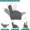 imageYITAHOME Electric Power Lift Recliner Chair for Elderly Fabric Recliner Chair with Massage and Heat Spacious Seat USB Ports Cup Holders Side Pockets Remote Control BrownDark Grey2