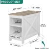imageYITAHOME End Table with Charging Station Narrow Side Table with Storage Shelf Farmhouse Nightstand with Storage for Small Spaces Living Room Bedroom Grey Wash Set of 2Grey Wash