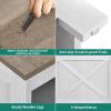 imageYITAHOME End Table with Charging Station Narrow Side Table with Storage Shelf Farmhouse Nightstand with Storage for Small Spaces Living Room Bedroom Grey Wash Set of 2Grey Wash