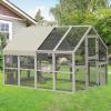 imageYITAHOME Extra Large Catio Outdoor Cat Enclosure 110 Inch Outside Cattery with Weatherproof Roof Scratcher Ramp Cat Space Capsule Bed 2 Bridges 2 Resting Houses 7 SolutionsGrey