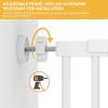 imageYITAHOME Extra Tall 55quot High Metal Dog Gate with Cat Door 295quot 48quot Wide Auto Close Pet Gate Indoor for Stairs Doorways House No Drilling Pressure Mount Sturdy White295 433 Wide  551 Tall