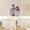 imageYITAHOME Extra Tall 55quot High Metal Dog Gate with Cat Door 295quot 48quot Wide Auto Close Pet Gate Indoor for Stairs Doorways House No Drilling Pressure Mount Sturdy White29548 Wide  551 Tall