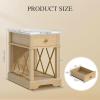 imageYITAHOME Farmhouse End Table Set of 2 Side Table with Power Outlets Nightstand with Drawer and Open Storage Rustic End Table for Living Room Sleeping Room Natural WalnutNatural Walnut