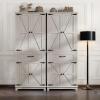 imageYITAHOME Farmhouse Kitchen Pantry Cabinet 645quot Tall Storage Cabinet with 2 Drawers ampamp Adjustable Shelves Ideal for Kitchen Living Room or Entryway Oak BlackWhite Oak