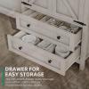 imageYITAHOME Farmhouse Kitchen Pantry Cabinet 645quot Tall Storage Cabinet with 2 Drawers ampamp Adjustable Shelves Ideal for Kitchen Living Room or Entryway Oak BlackOffwhite