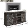 imageYITAHOME Farmhouse TV Stand for 65 Inch Television Stand Entertainment Center with Storage Cabinets and Sliding Barn Doors Rustic Media TV Console Table for Living Room Grey WhiteGrey WashDark Rustic Oak