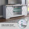 imageYITAHOME Farmhouse TV Stand for 65 Inch Television Stand Entertainment Center with Storage Cabinets and Sliding Barn Doors Rustic Media TV Console Table for Living Room Grey WhiteGrey WashGrey WhiteGrey Wash