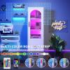 imageYITAHOME File Cabinet with Bookshelf and Glass Doors 2 Drawer Filing Cabinet with LED Light Printer Stand with Storage Shelf Wood File Cabinets for Home Office Fits Letter Legal A4 Size WhiteWhite